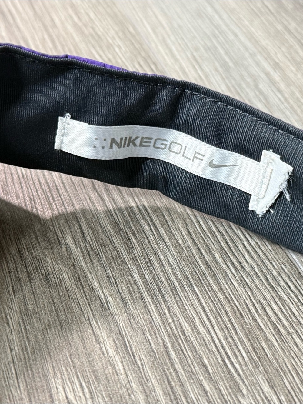 Nike Golf Visor Hat Womens One Size Adjustable Embroidered Logo Purple - Picture 6 of 8
